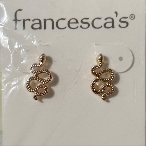 NWT Francesca’s Collection Cynthia Mini Snake Studs - Picture 4 of 6